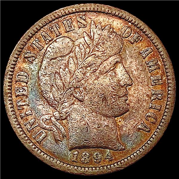 1894-O Barber Dime LIGHTLY CIRCULATED