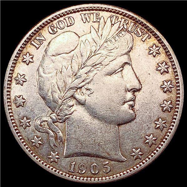 1905-S Barber Half Dollar CHOICE AU