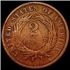 Image 2 : 1872 Two Cent Piece NICELY CIRCULATED