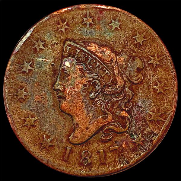 1817 Coronet Head Large Cent NEARLY UNCIRCULATED