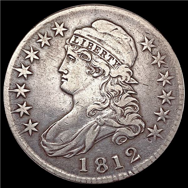 1812 Capped Bust Half Dollar LIGHTLY CIRCULATED