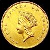 1855 Rare Gold Dollar CHOICE BU