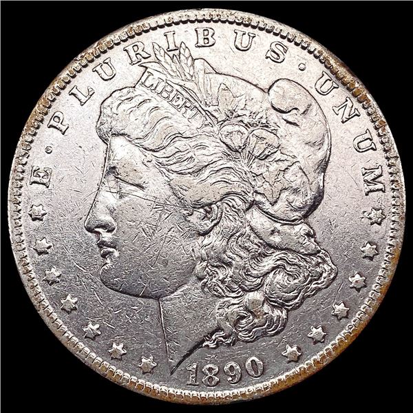 1890-CC Morgan Silver Dollar LIGHTLY CIRCULATED