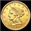 1851 $2.50 Gold Quarter Eagle CHOICE AU