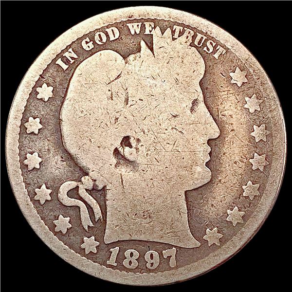 1897-O Barber Quarter NICELY CIRCULATED