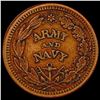 Image 2 : 1863 Civil War Token; Army Navy CLOSELY UNCIRCULATED