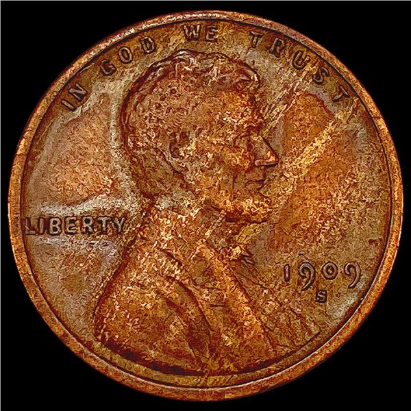 1909-S Wheat Cent CLOSELY UNCIRCULATED