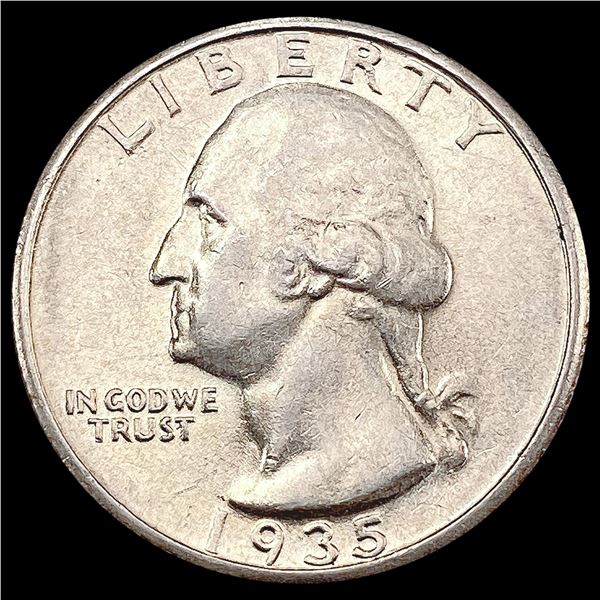 1935-S Washington Silver Quarter CHOICE AU