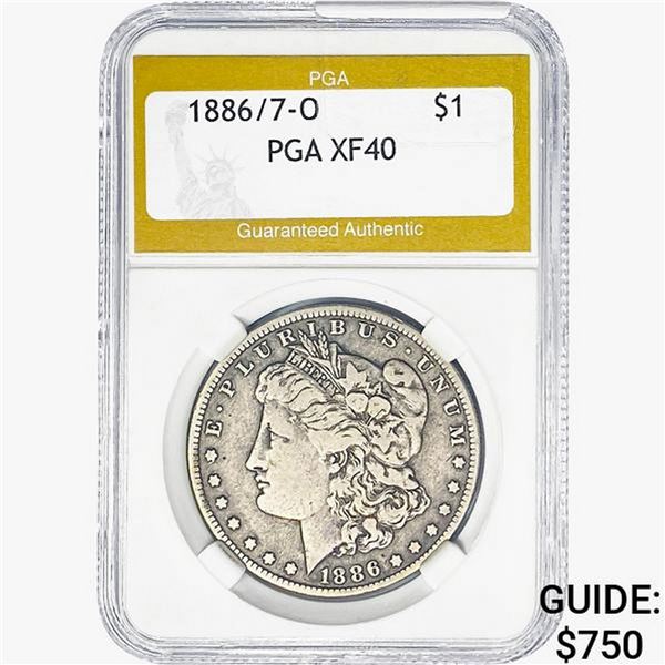 1886-O Morgan Silver Dollar PGA XF40
