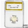 Image 1 : 1924 Mercury Silver Dime PGA MS67 FSB