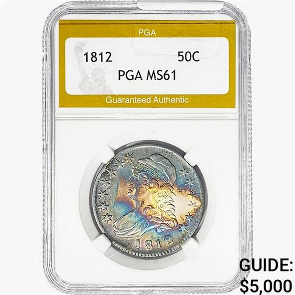 1812 Capped Bust Half Dollar PGA MS61