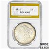 1891-S Morgan Silver Dollar PGA MS65