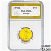 1986 1/4oz Gold $10 Eagle PGA MS66