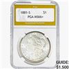 1881-S Morgan Silver Dollar PGA MS66+