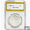 1882-CC Morgan Silver Dollar PGA MS65