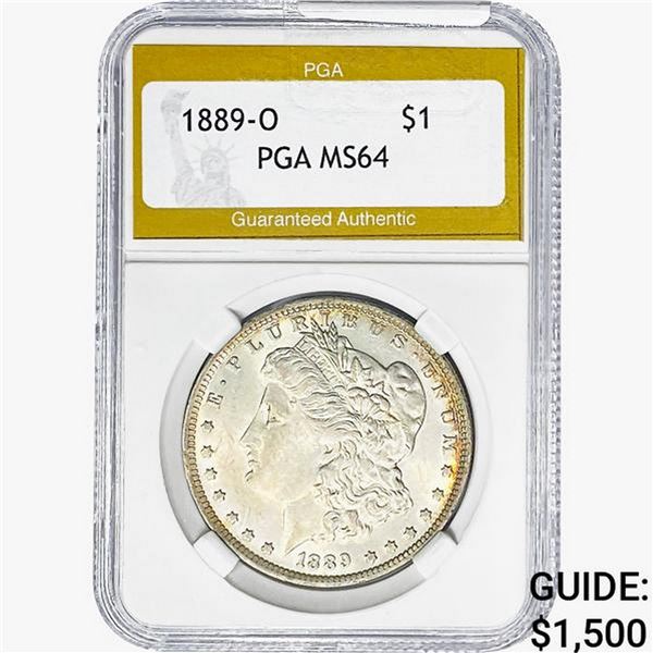 1889-O Morgan Silver Dollar PGA MS64