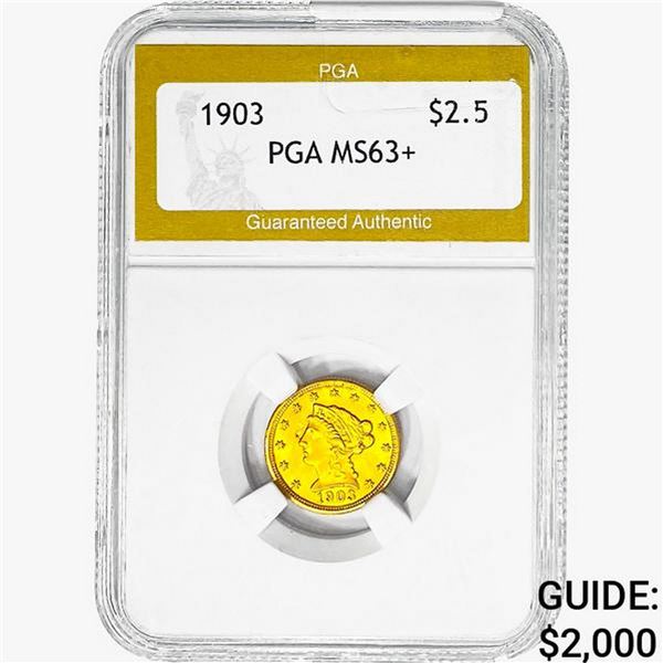 1903 $2.50 Gold Quarter Eagle PGA MS63+