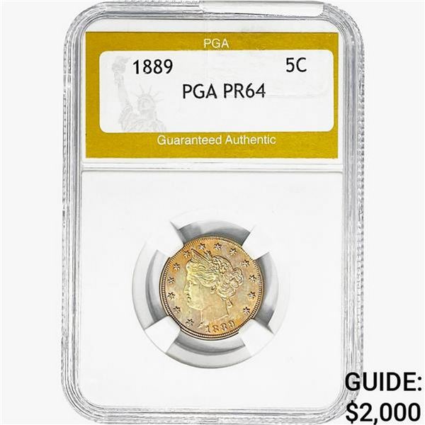 1889 Liberty Victory Nickel PGA PR64