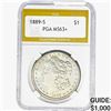1889-S Morgan Silver Dollar PGA MS63+