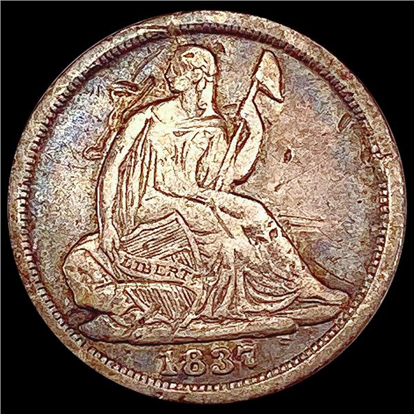 1837 Sm Dt Seated Liberty Half Dime HIGH GRADE