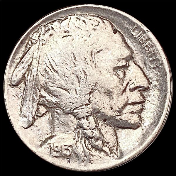 1913-D T2 Buffalo Nickel CHOICE AU