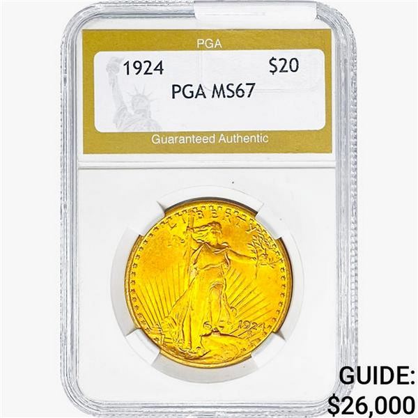 1924 $20 Gold Double Eagle PGA MS67