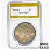 1890-S Morgan Silver Dollar PGA MS65