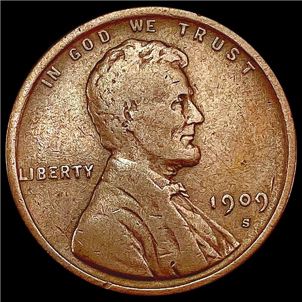 1909-S Wheat Cent NEARLY UNCIRCULATED