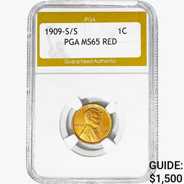 1909-S/S Wheat Cent PGA MS65 RED