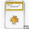 1909-S/S Wheat Cent PGA MS65 RED