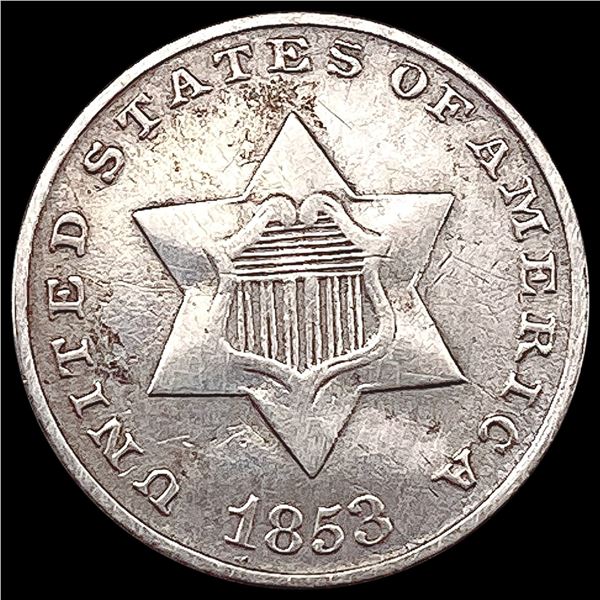 1853 Silver Three Cent UNCIRCULATED
