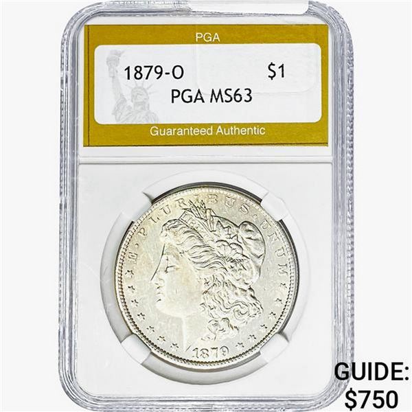 1879-O Morgan Silver Dollar PGA MS63