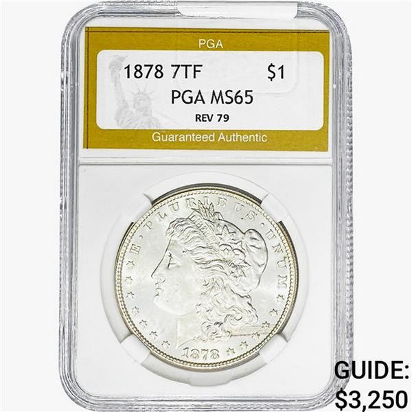 1878 Morgan Silver Dollar PGA MS65 REV79