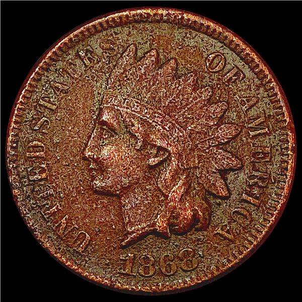1868 Indian Head Cent NEARLY UNCIRCULATED