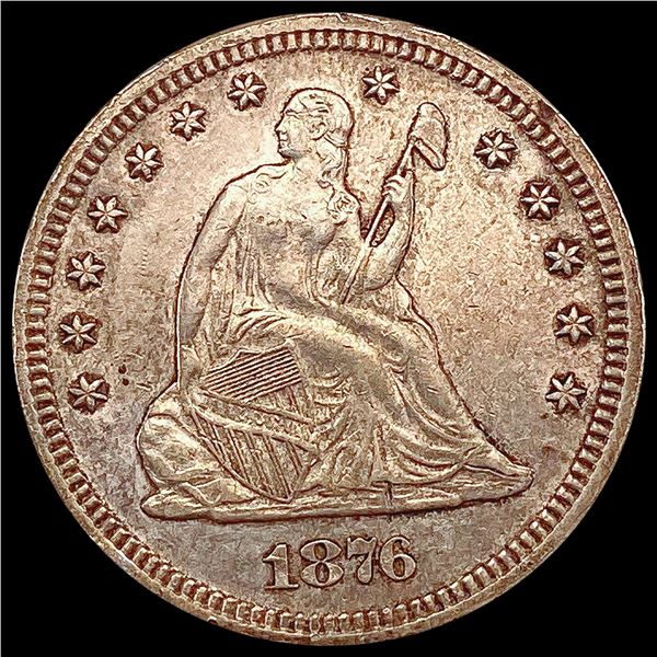 1876 Seated Liberty Quarter CLOSELY UNCIRCULATED
