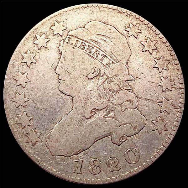 1820 Capped Bust Quarter NICELY CIRCULATED