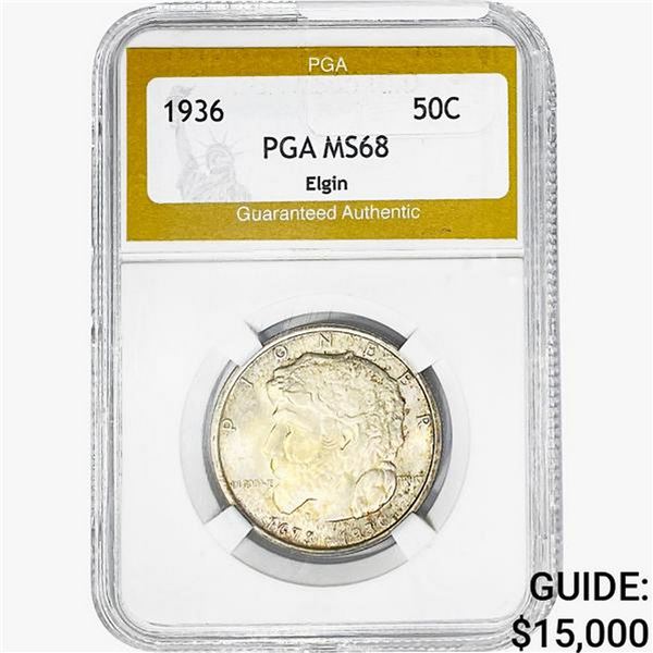 1936 Elgin Half Dollar PGA MS68