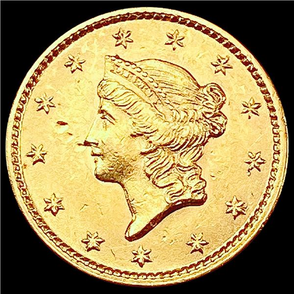 1853 Rare Gold Dollar GEM BU