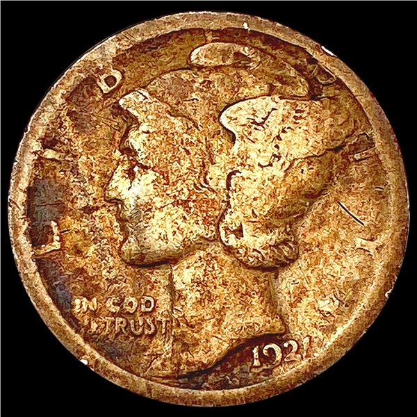 1921 Mercury Dime NICELY CIRCULATED