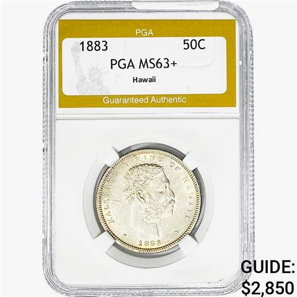1883 Kingdom of Hawaii Half Dollar PGA MS63+
