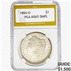 1884-O Morgan Silver Dollar PGA MS65 DMPL