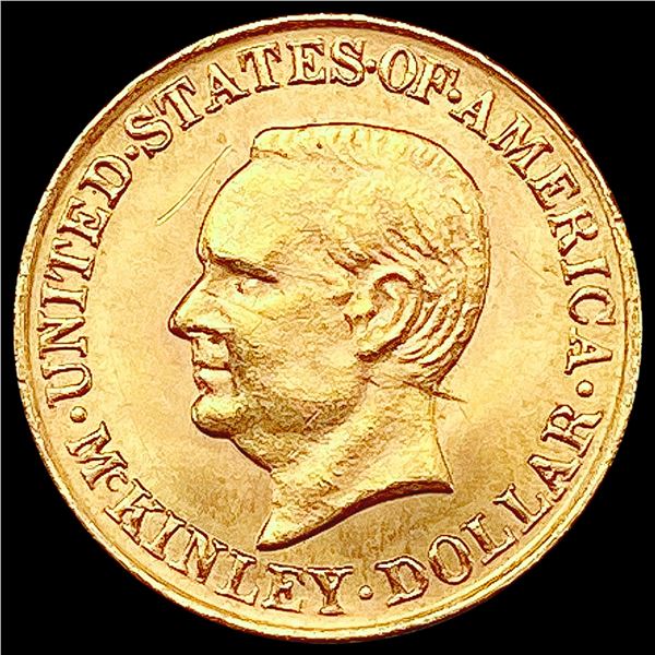 1917 McKinley Rare Gold Dollar GEM BU
