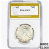 1917 Walking Liberty Half Dollar PGA MS63