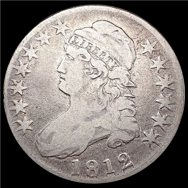 1812 Capped Bust Half Dollar LIGHTLY CIRCULATED