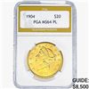 Image 1 : 1904 $20 Gold Double Eagle PGA MS64 PL