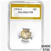 1916-S Mercury Silver Dime PGA MS63 FSB