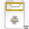 1916 Mercury Silver Dime PGA MS64 FSB