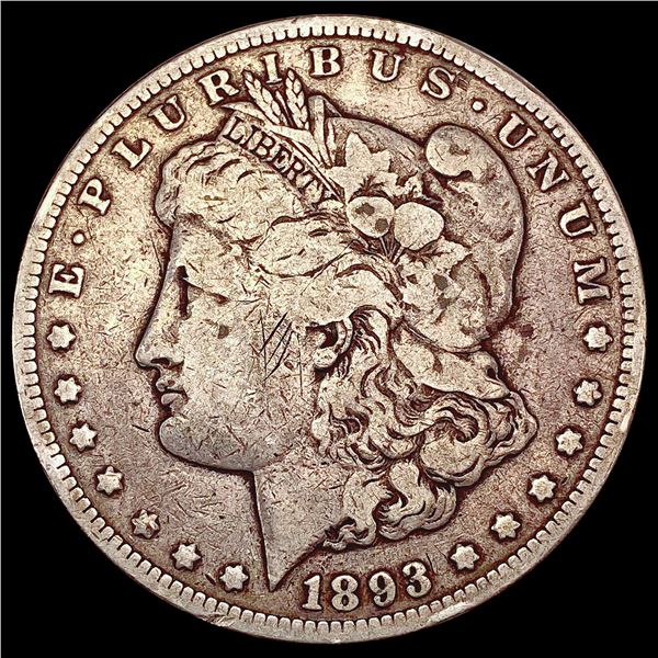 1893-CC Morgan Silver Dollar NICELY CIRCULATED