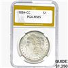 1884-CC Morgan Silver Dollar PGA MS65