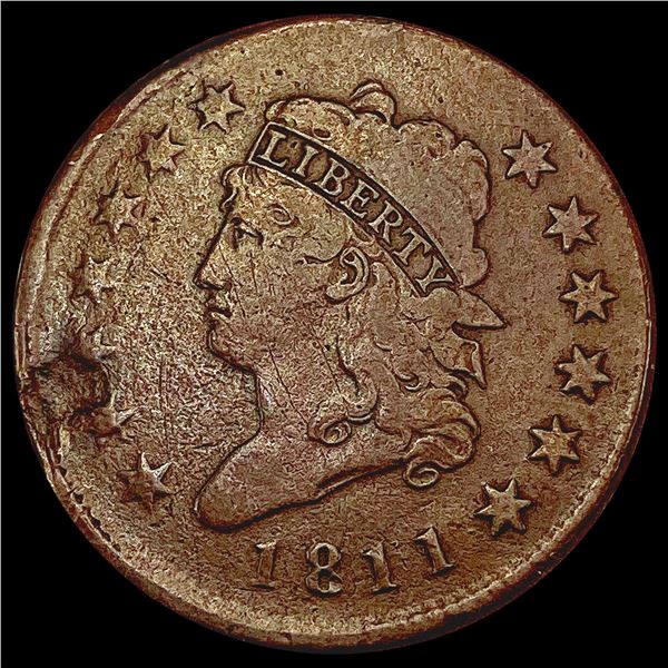 1811 Classic Head Large Cent NICELY CIRCULATED